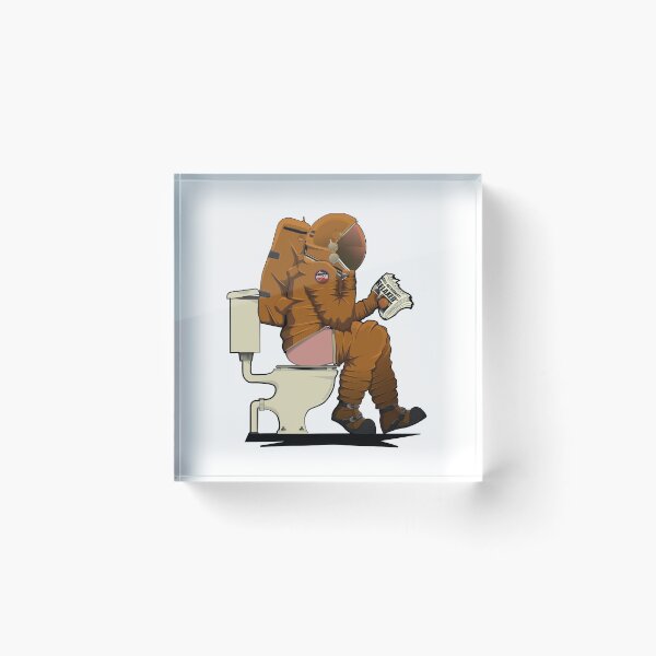 Item preview, Space Astronaut on the Toilet designed and sold by Wyattdesign.