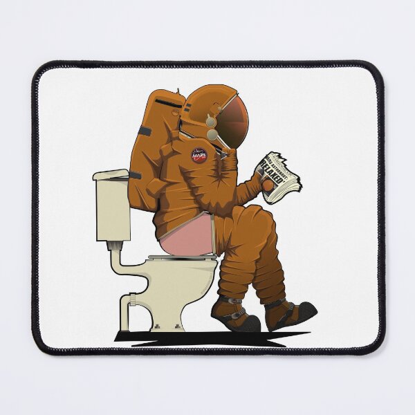 Item preview, Space Astronaut on the Toilet designed and sold by Wyattdesign.