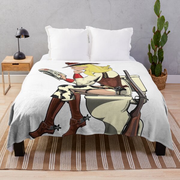 Item preview, Cowgril on the Toilet designed and sold by Wyattdesign.