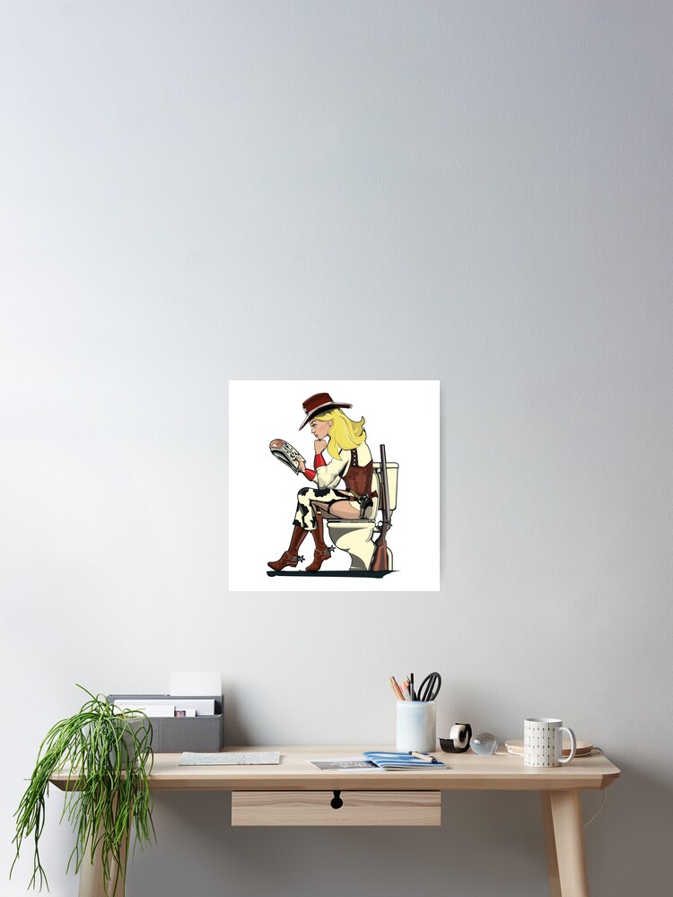 Cowgril on the Toilet