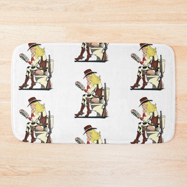 Item preview, Cowgril on the Toilet designed and sold by Wyattdesign.