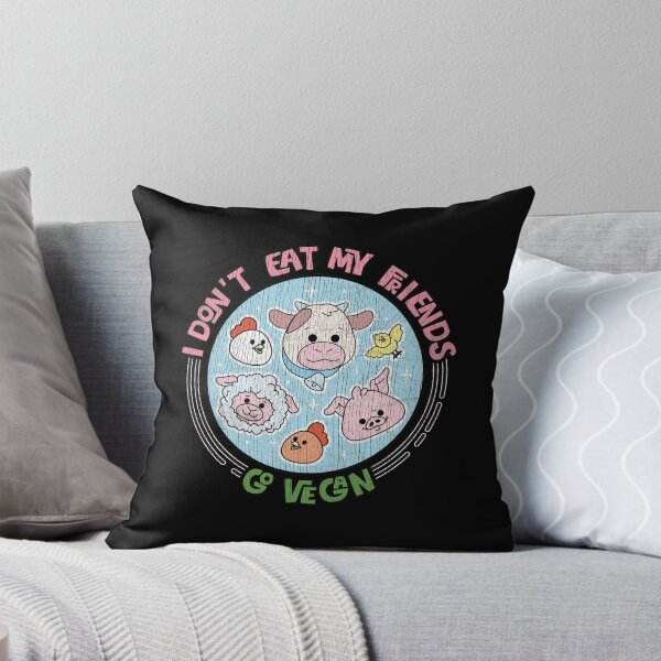 Item preview, I Don't Eat My Friends - Go Vegan - Retro Cracked Vintage graphic designed and sold by theodoros20.