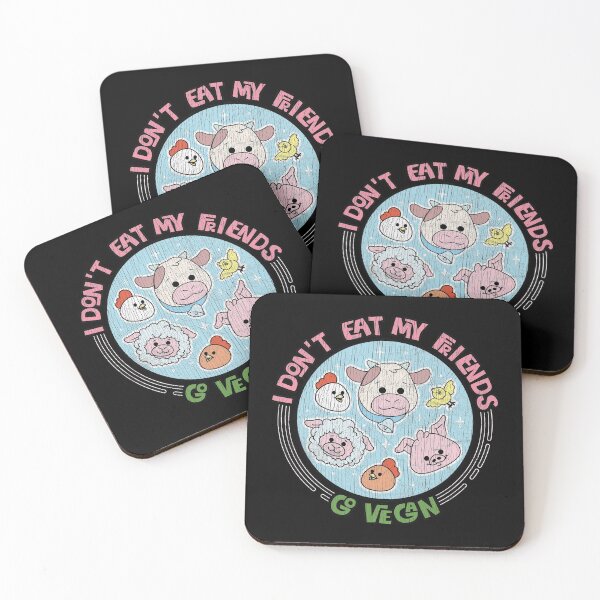 Item preview, I Don't Eat My Friends - Go Vegan - Retro Cracked Vintage graphic designed and sold by theodoros20.