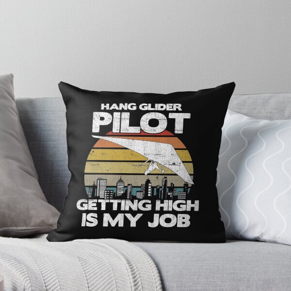 Item preview, Hang Glider Pilot Getting High Is My Job - Aviation Flight print designed and sold by theodoros20.