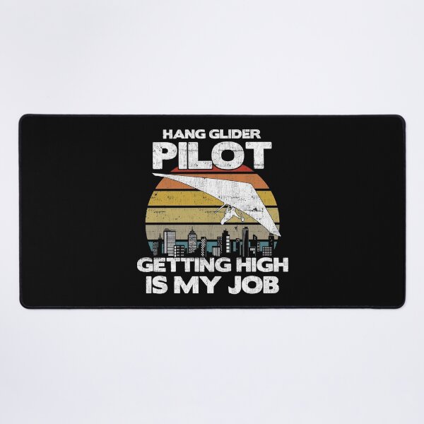 Item preview, Hang Glider Pilot Getting High Is My Job - Aviation Flight print designed and sold by theodoros20.