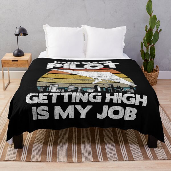 Item preview, Hang Glider Pilot Getting High Is My Job - Aviation Flight print designed and sold by theodoros20.