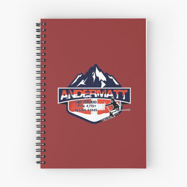 Item preview, Andermatt Ski Switzerland Skiing Alps Sticker T-Shirt 02 designed and sold by OuterShellUK.