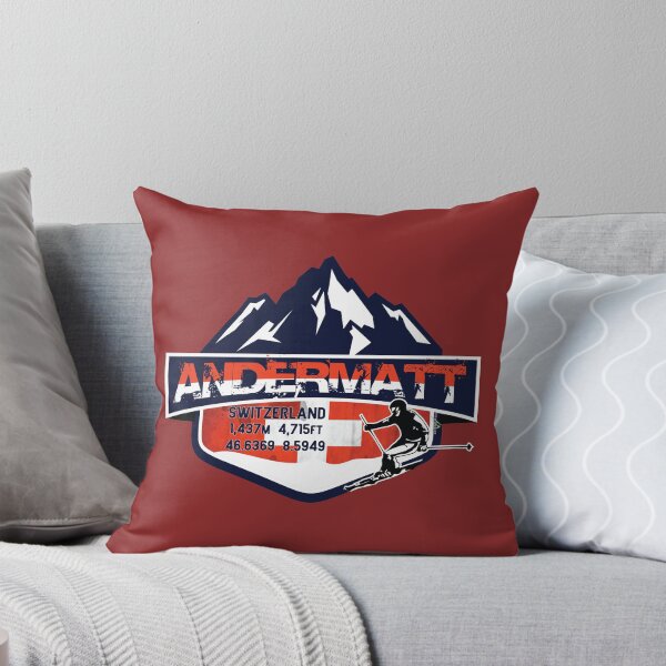 Item preview, Andermatt Ski Switzerland Skiing Alps Sticker T-Shirt 02 designed and sold by OuterShellUK.