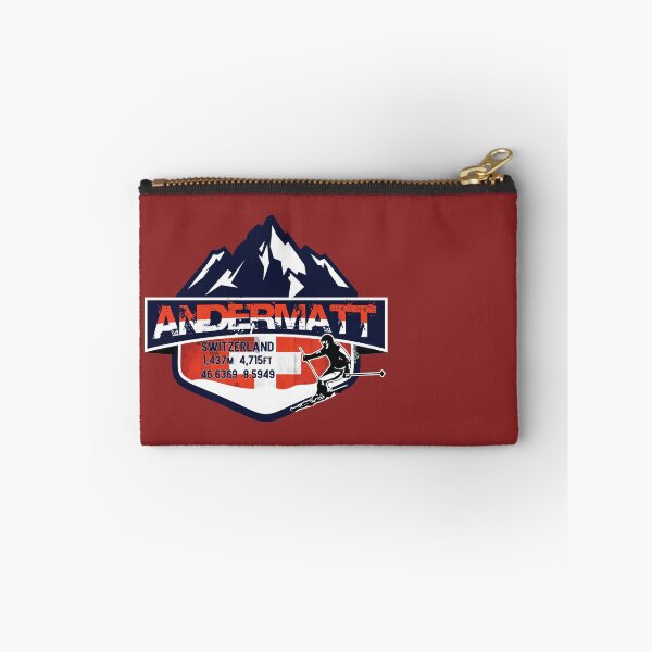 Item preview, Andermatt Ski Switzerland Skiing Alps Sticker T-Shirt 02 designed and sold by OuterShellUK.