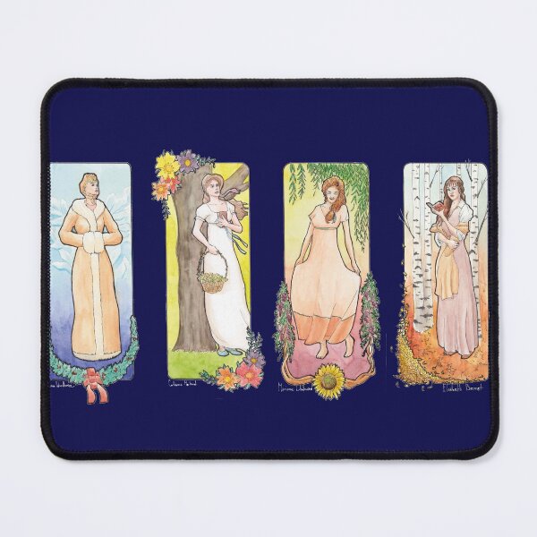 Item preview, Jane Austen Characters Emma Woodhouse Catherine Moreland Marianne Dashwood Elisabeth Bennet designed and sold by Airmatti.