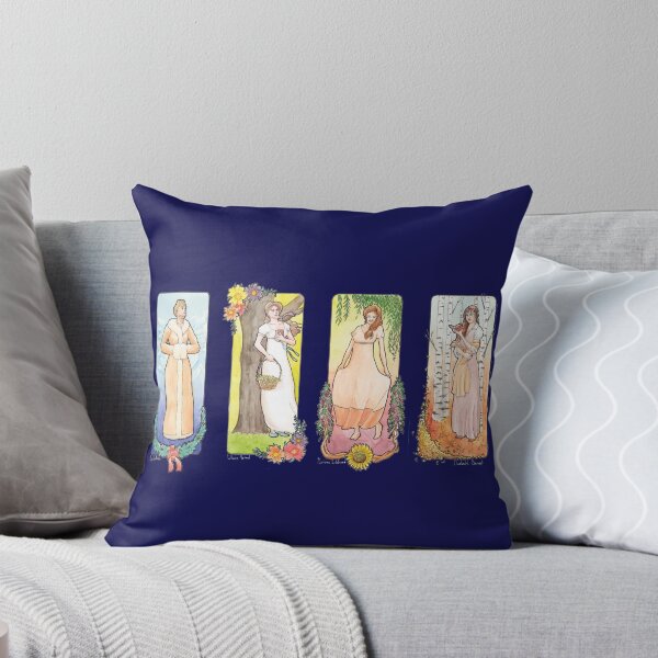 Item preview, Jane Austen Characters Emma Woodhouse Catherine Moreland Marianne Dashwood Elisabeth Bennet designed and sold by Airmatti.