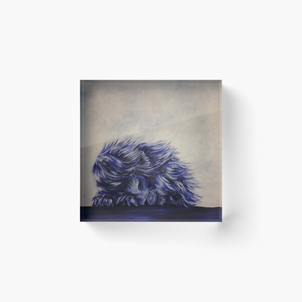 Item preview, durmiendo león azul designed and sold by LHDart.