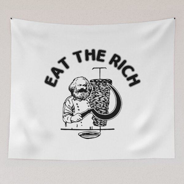 Item preview, Eat The Rich Doner Döner Kebab Karl Marx Socialist Hasan Piker Dönermarx designed and sold by wearhypeco.