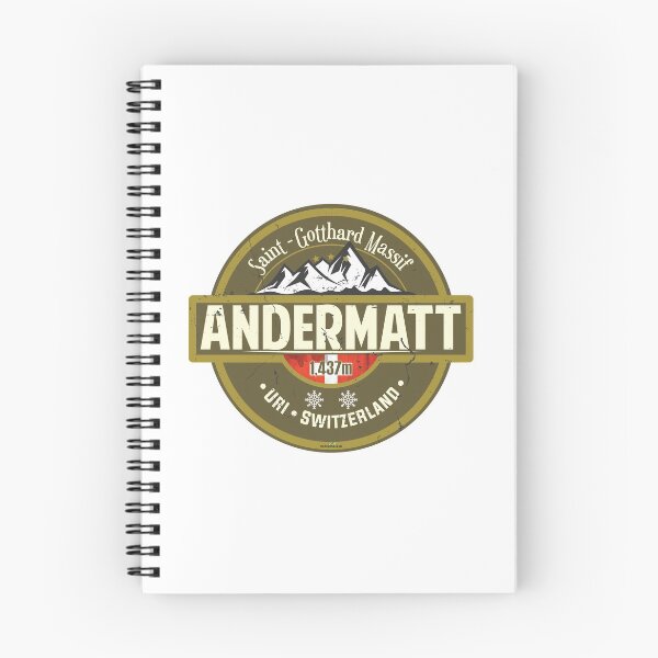 Item preview, Andermatt Ski Switzerland Skiing Alps Sticker T-Shirt 03 designed and sold by OuterShellUK.