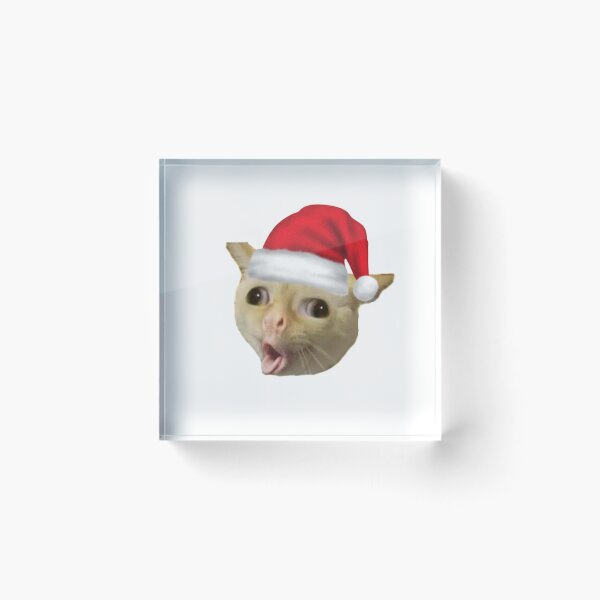 Item preview, Coughing Cat In Christmas Meme designed and sold by sandza.
