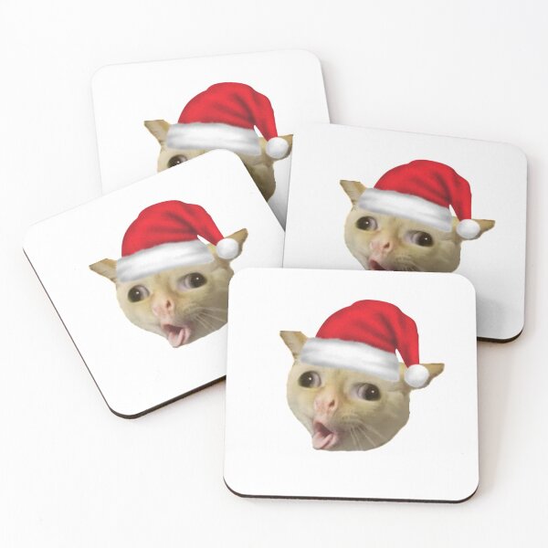 Item preview, Coughing Cat In Christmas Meme designed and sold by sandza.