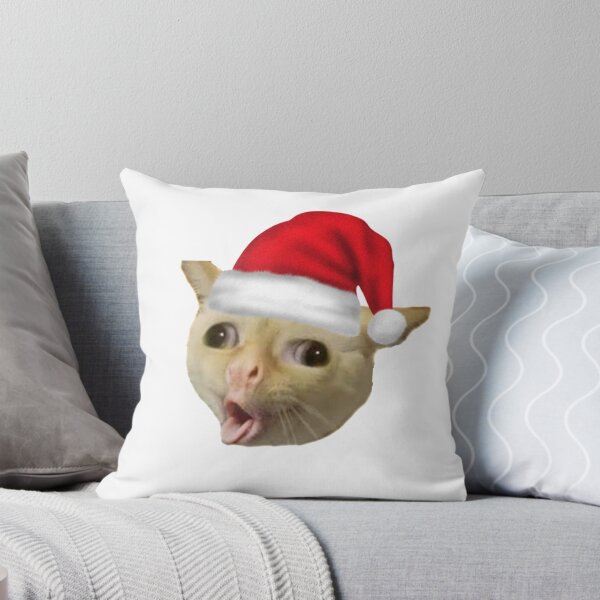 Item preview, Coughing Cat In Christmas Meme designed and sold by sandza.