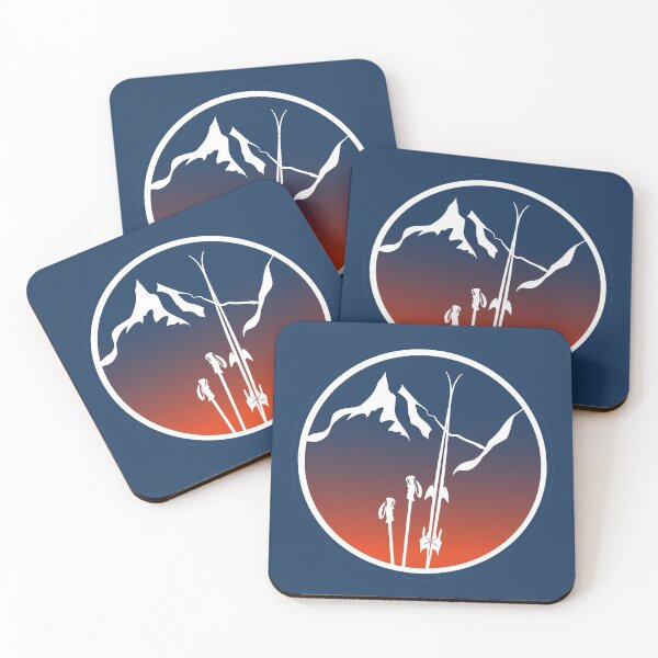 Item preview, off piste ski color gradient leewarddesign designed and sold by leewarddesign.