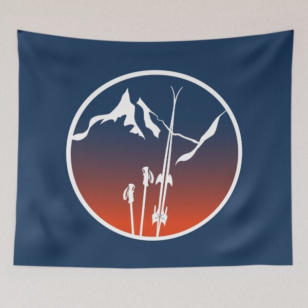 Item preview, off piste ski color gradient leewarddesign designed and sold by leewarddesign.