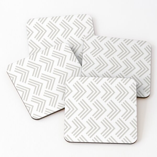 Artikelvorschau, Gray and White Art Deco Chevron Arrow Pattern Pairs Dulux 2022 Popular Colour Morning Oats - Color Trends entworfen und verkauft von ColorOfTheYears.