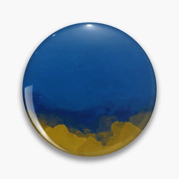 Item preview, Abstract, contemporary painting, pattern, navy blue, mustard yellow designed and sold by Svitac.