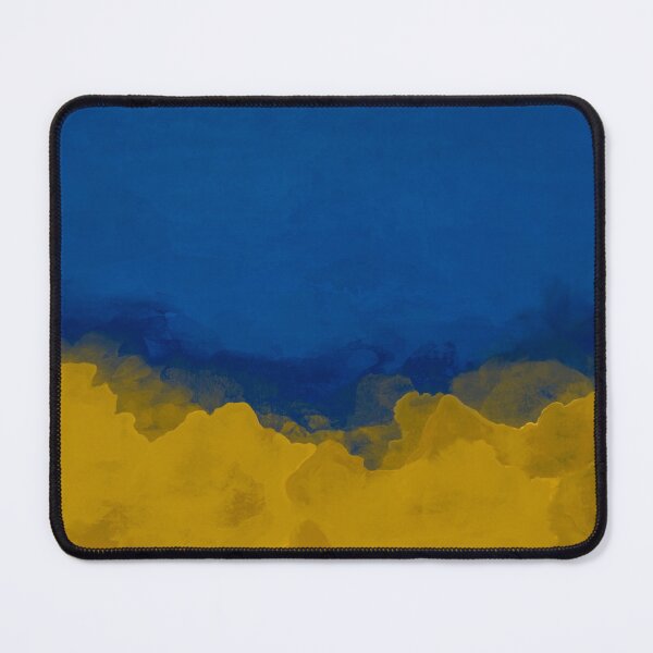 Item preview, Abstract, contemporary painting, pattern, navy blue, mustard yellow designed and sold by Svitac.