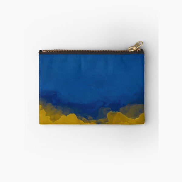 Item preview, Abstract, contemporary painting, pattern, navy blue, mustard yellow designed and sold by Svitac.