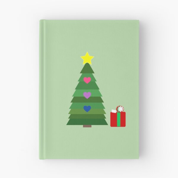 Aperçu de l'œuvre Arbre de Noël Bi Pride Coeurs créée et vendue par Day10Machine.