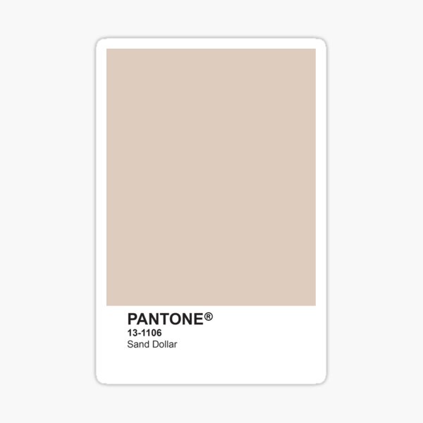 Pantone Universe Phone Case - Sand Dollar 13-1106 Sticker