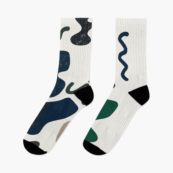 Item preview, Minimalist abstract shapes and lines, beige, green, black and dark blue designed and sold by Nadezda Kravcenko.