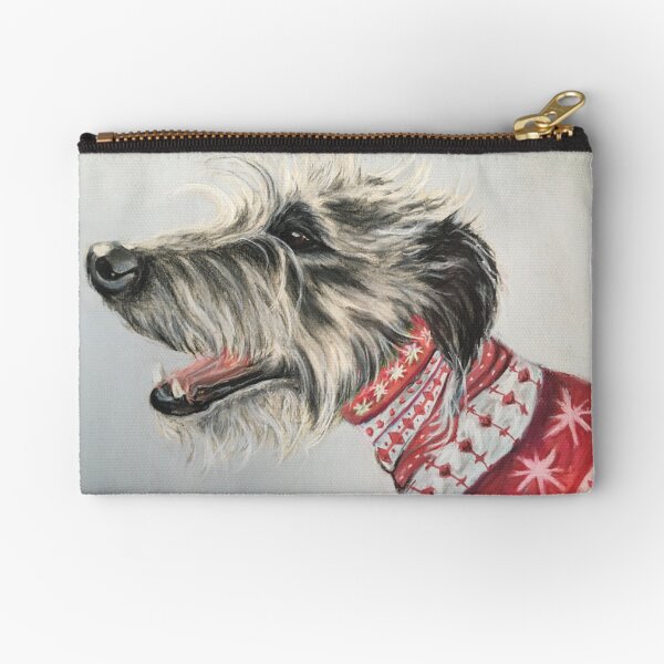 Item preview, Scruffy Lurcher in Christmas jumper  designed and sold by Merlinsmates.