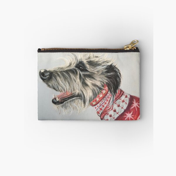 Item preview, Scruffy Lurcher in Christmas jumper  designed and sold by Merlinsmates.