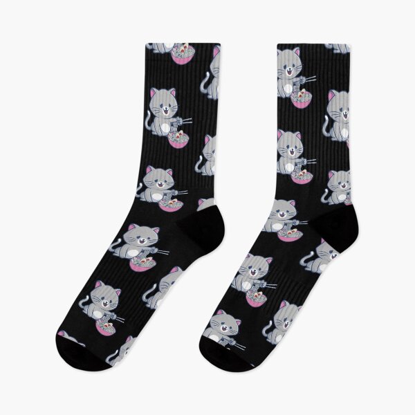 Item preview, Funny Cat Ramen Kawaii Anime Japanese designed and sold by w1ckerman.