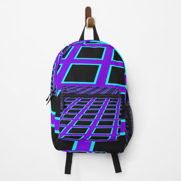 Item preview, purple blue grid designed and sold by frauenbrauen.