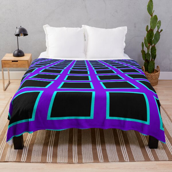 Item preview, purple blue grid designed and sold by frauenbrauen.
