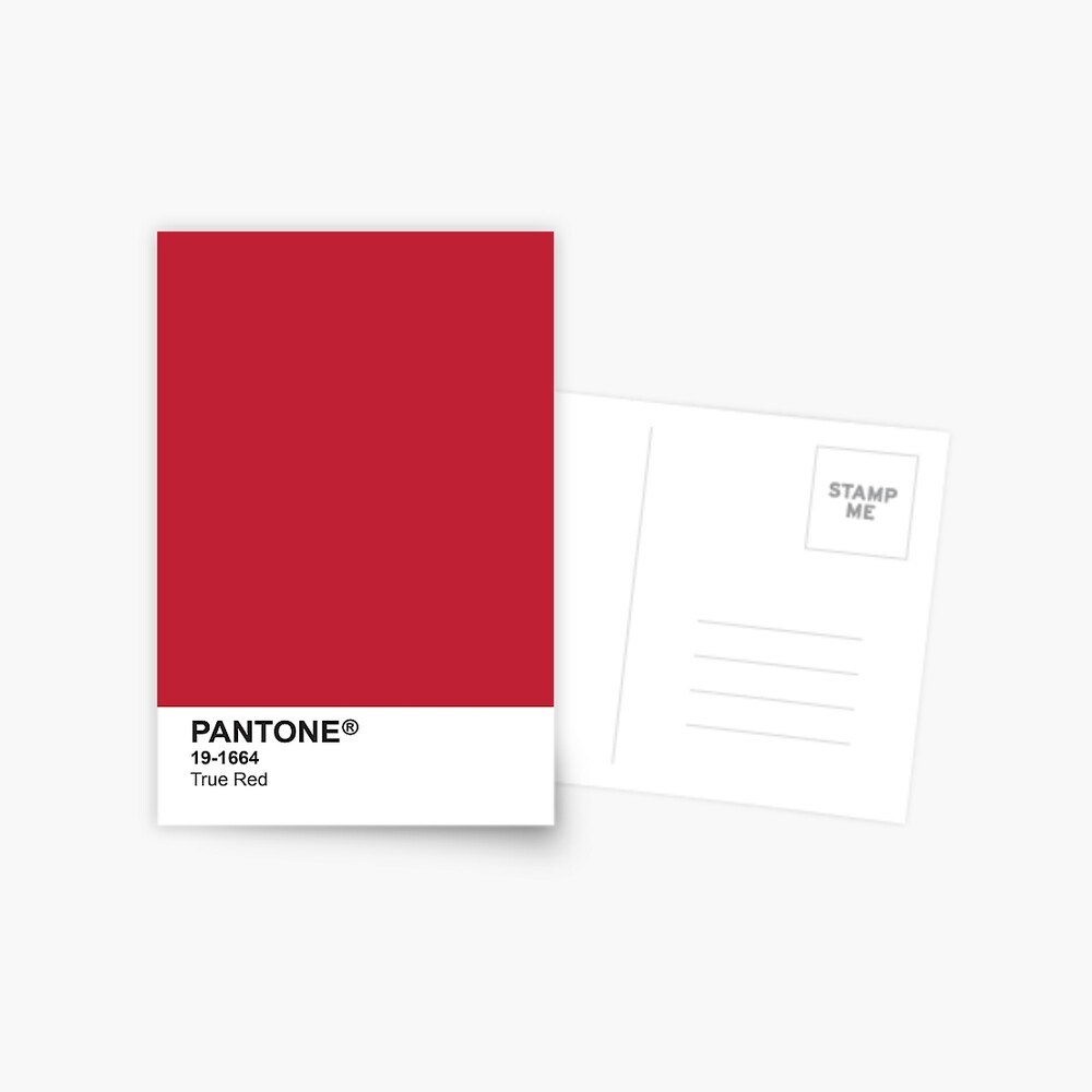 Pantone Phone Case - True Red 19-1664" Postcard for by sianelisha | Redbubble