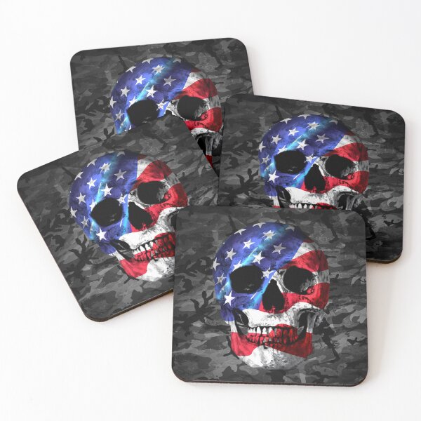 Item preview, skull flag camo wallpaper designed and sold by Sympetrum.