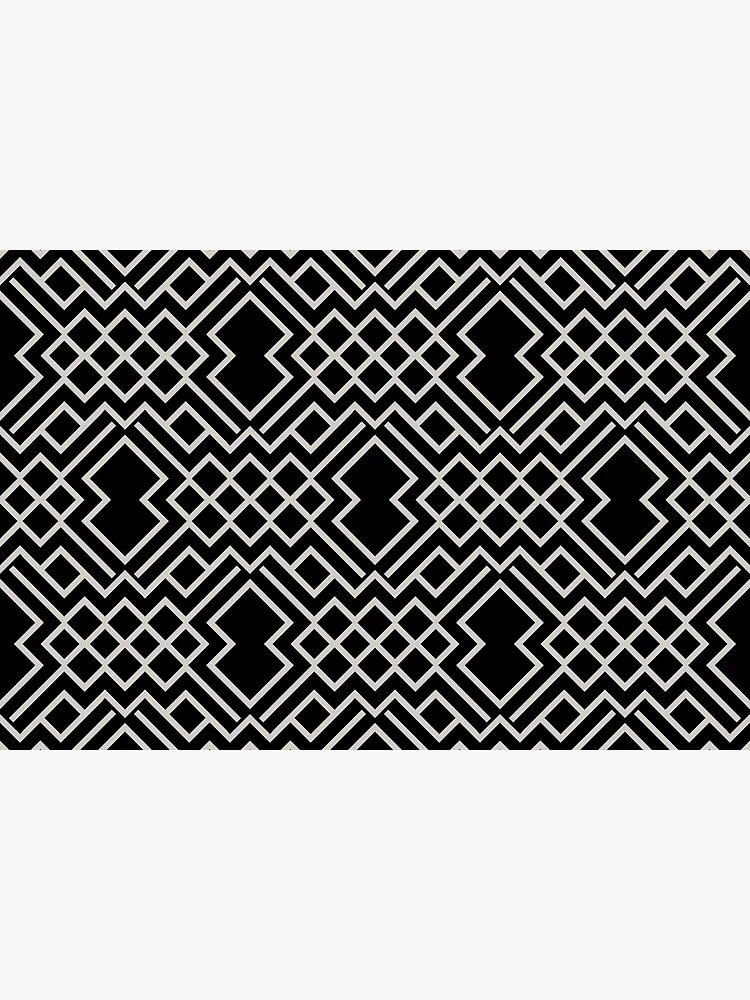 Thumbnail 3 von 3, Poster, Black and Gray Modern Geometric Shape Pattern Pairs Dulux 2022 Popular Colour Morning Oats - Color Trends designt und verkauft von ColorOfTheYears.