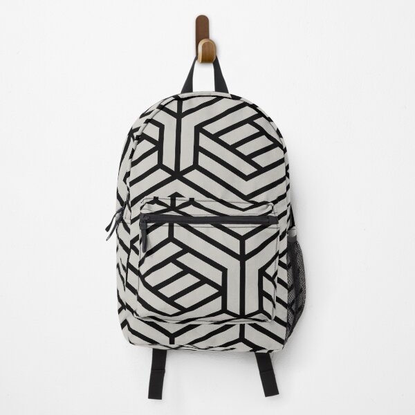 Artikelvorschau, Black and Gray Modern Cube Geometric Shape Pattern Pairs Dulux 2022 Popular Colour Morning Oats - Color Trends entworfen und verkauft von ColorOfTheYears.