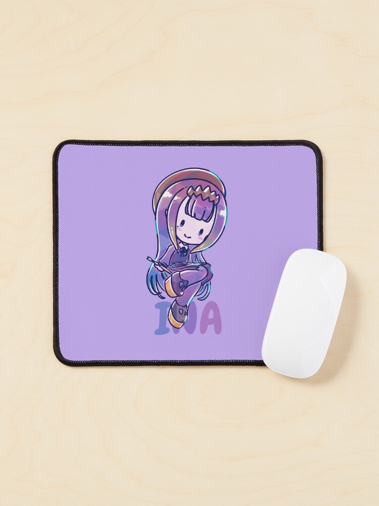 Thumbnail 1 of 5, Mouse Pad, Chibi Ina! designed and sold by Sedeto.