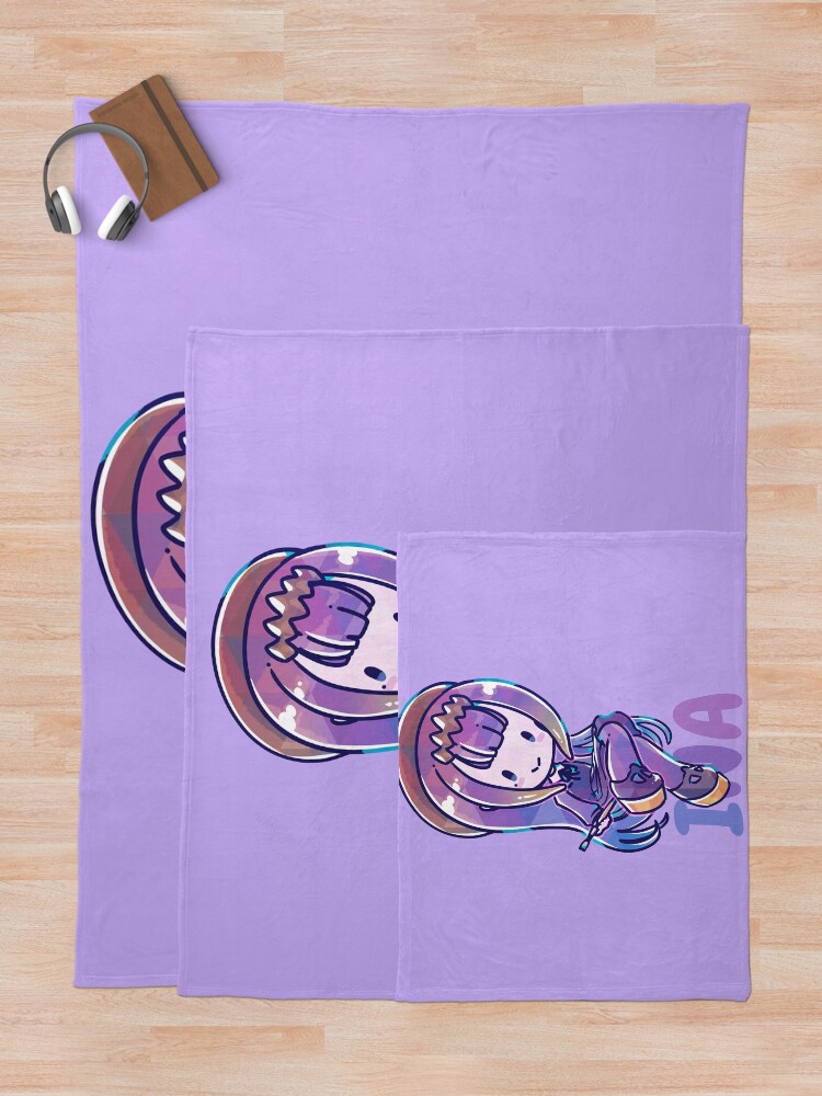 Thumbnail 5 of 6, Throw Blanket, Chibi Ina! designed and sold by Sedeto.