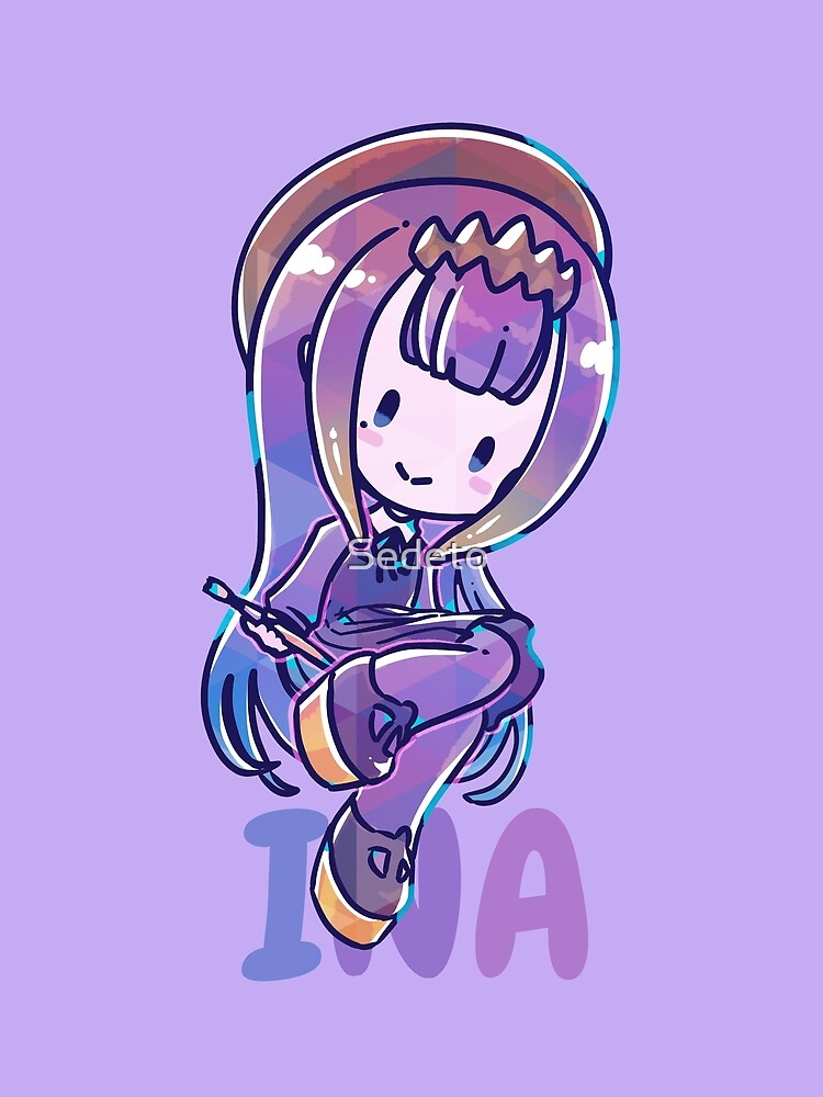 Thumbnail 3 of 3, Scarf, Chibi Ina! designed and sold by Sedeto.