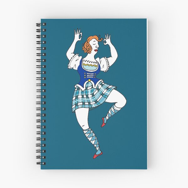 Item preview, Scottish girl dancing designed and sold by BalbinaStudio.