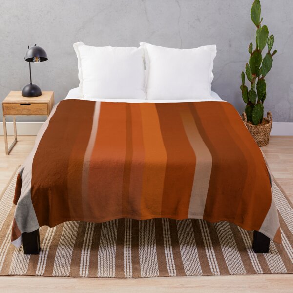Artikelvorschau, Burnt Orange, Warm Tones Stripes Pattern entworfen und verkauft von bubblyshades.