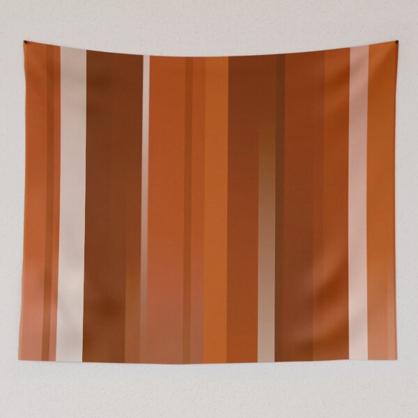 Artikelvorschau, Burnt Orange, Warm Tones Stripes Pattern entworfen und verkauft von bubblyshades.