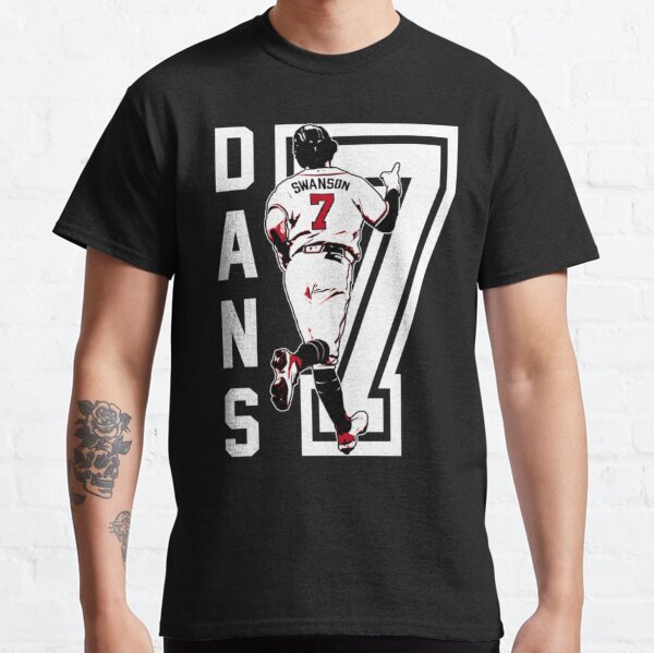 Dansby Swanson #7 Jersey Number Classic T-Shirt for Sale by StickBall