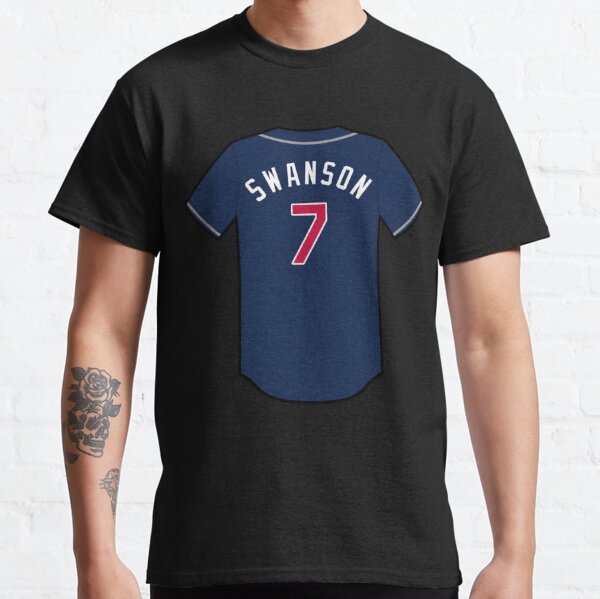 Dansby Swanson #7 Jersey Number Classic T-Shirt for Sale by StickBall