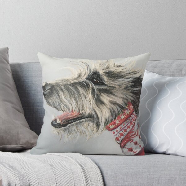 Item preview, Scruffy Lurcher in Christmas jumper  designed and sold by Merlinsmates.