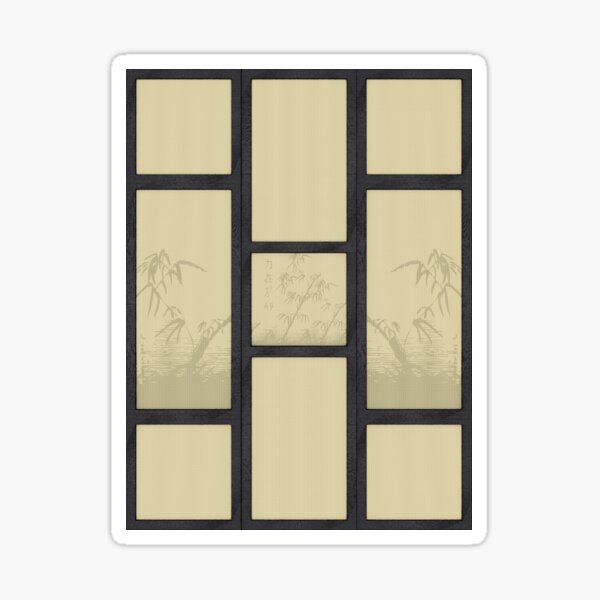 Tatami - bamboo Sticker