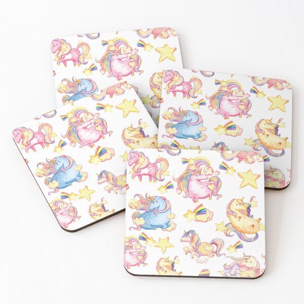 Item preview, Unicorns Are Cool Pattern, Pastel Multicoloured Unicorn designed and sold by DiensDesign.